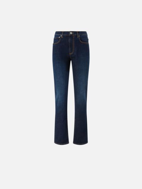 PINKO DARK STRAIGHT FIT JEANS WITH SLIT