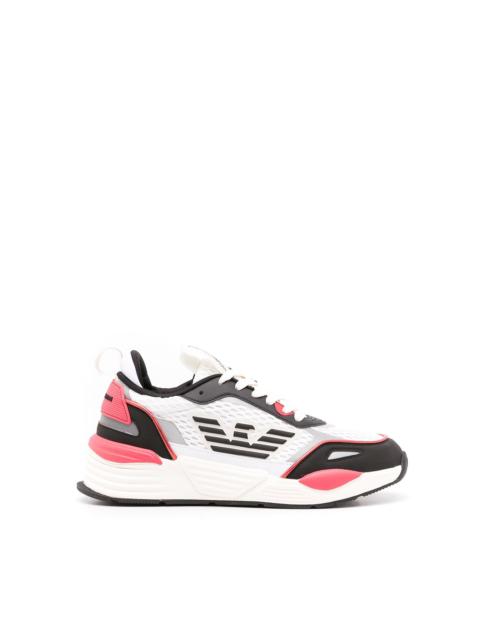 panelled low-top sneakers