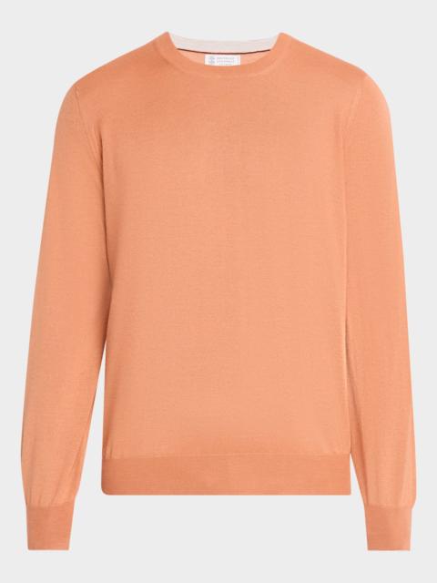 Brunello Cucinelli Men's Cashmere Knit Crewneck Sweater