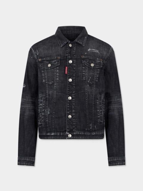 DSQUARED2 BLACK FOG DAN JEAN JACKET