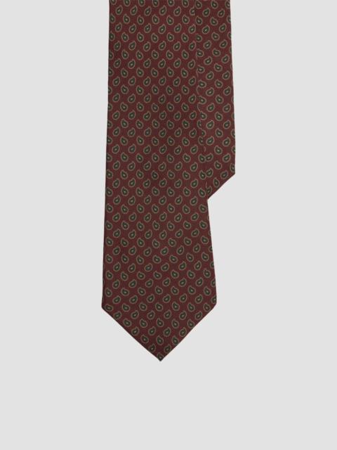 Ralph Lauren Men's Micro-Paisley Silk Tie - Bordeaux