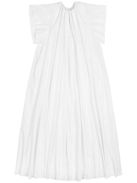 MM6 Maison Margiela gathered poplin maxi dress