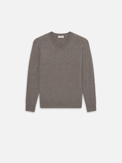 FRAME Light Cashmere Silk Sweater in Soft Mocha