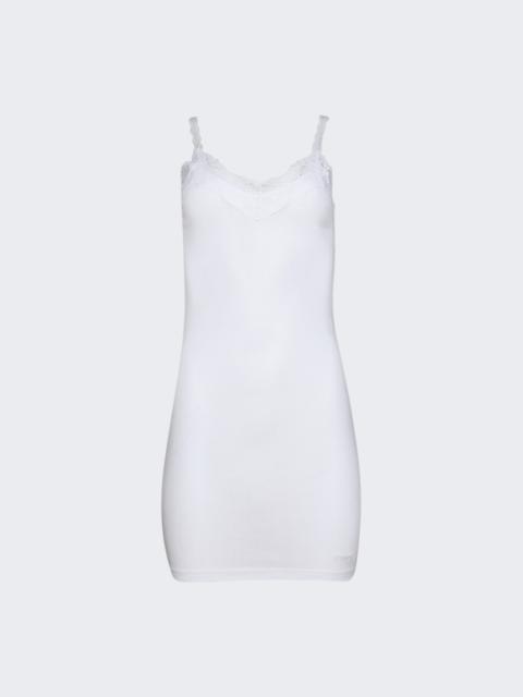 VETEMENTS Lace Mini Tank Dress White