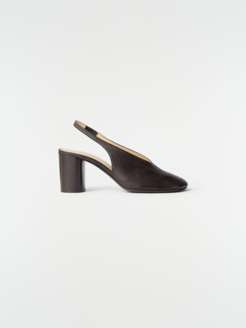 Lemaire 80 MM GLOVE SLINGBACK PUMPS IN SHADED LAMBSKIN