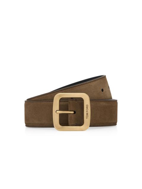 TOM FORD SUEDE SQUARE BELT