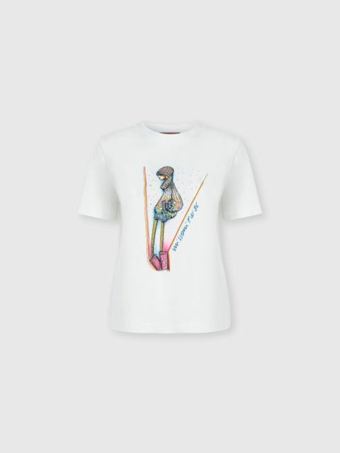 Missoni Printed cotton jersey crewneck T-shirt