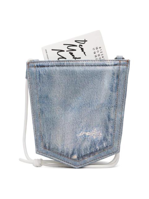 MM6 Maison Margiela Blue Denim Pocket Pouch