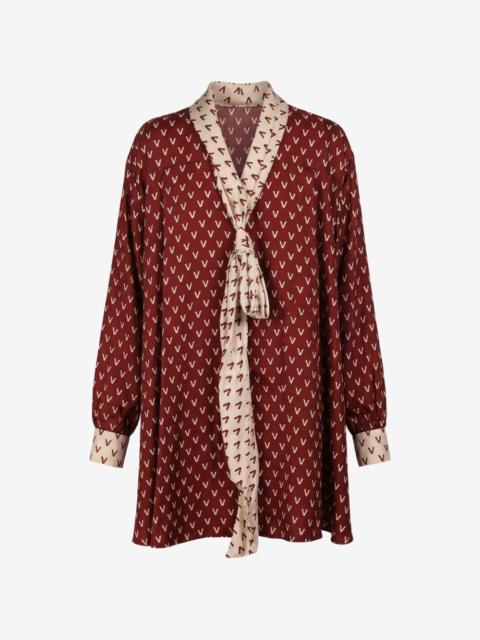 Valentino logo-print mini dress