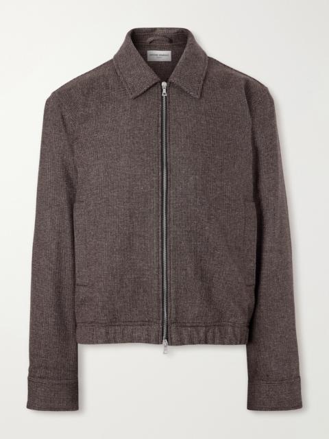 OFFICINE GÉNÉRALE Marlino Houndstooth Virgin Wool Overshirt