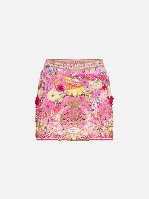 CAMILLA HAND EMBELLISHED MINI SKIRT