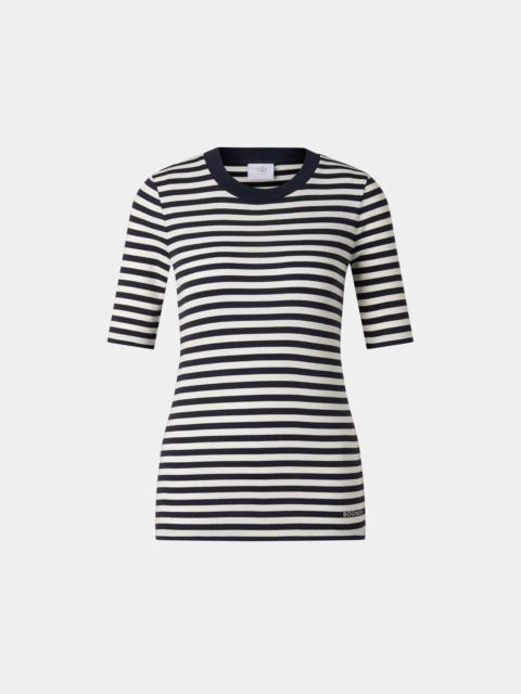 BOGNER Nikini T-shirt in Navy blue/off-white