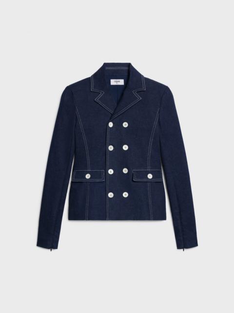 CELINE cavaliere jacket IN stretch denim