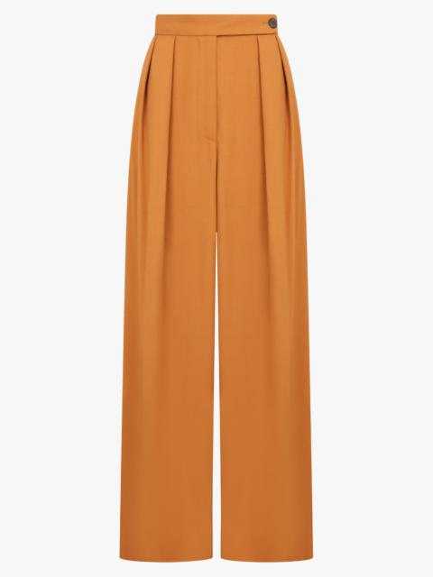 WIDE LEG TAILORED PANT | LIGHT RUST