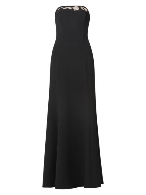 Shoshanna Women's Phillippa Crepe Strapless Gown - Jet