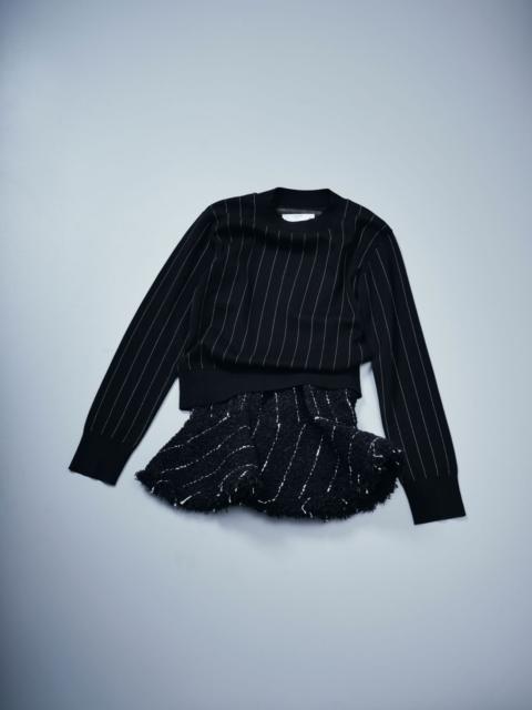 sacai Tweed x Knit Pullover