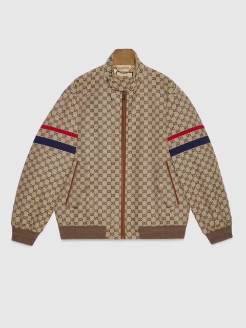 GUCCI GG cotton canvas zip jacket