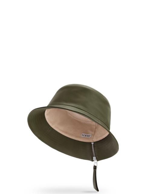 Fisherman hat in nappa calfskin