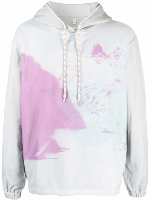 McQ Alexander McQueen abstract-print cotton hoodie