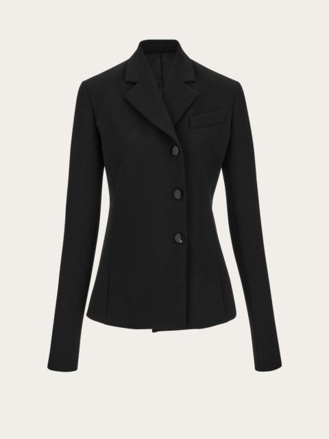 FERRAGAMO Single breasted asymmetric blazer