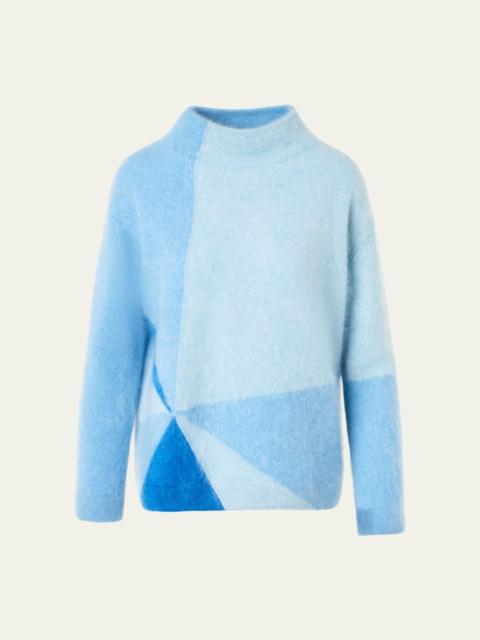 AKRIS Sunbeam Cloud Cashmere Crewneck Sweater