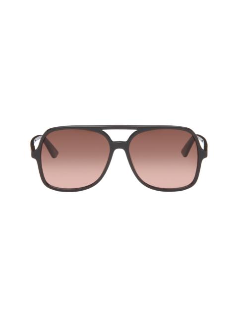 Chloé Gray Aviator Sunglasses