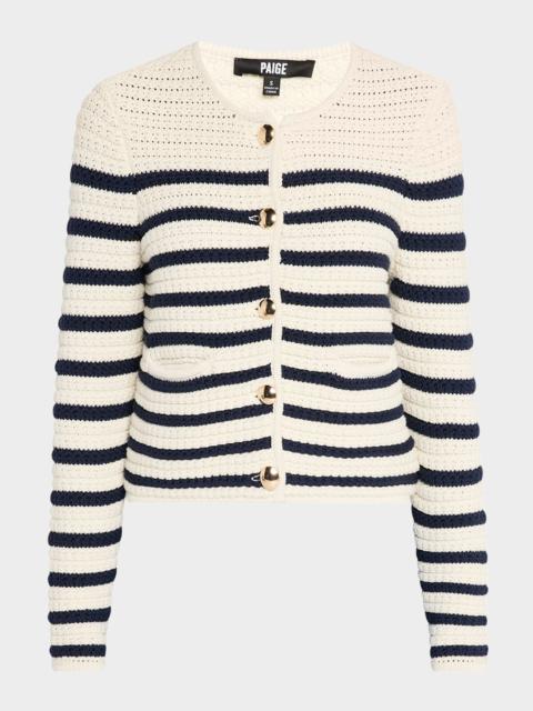 PAIGE Oberon Stripe Cardigan