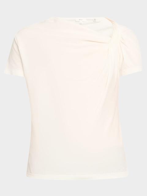 A.L.C. Liz Short-Sleeve Twist Top