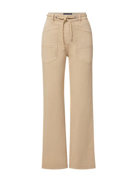 VERONICA BEARD HEATHER STRAIGHT-LEG TWILL PANT