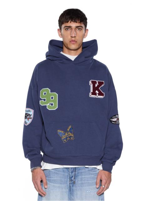 Ksubi PATCHED EKCESS HOODIE NAVY
