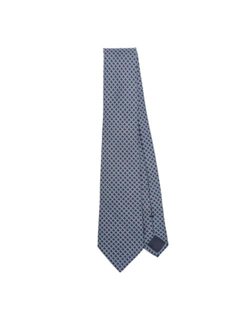 GIORGIO ARMANI graphic-print organic silk tie