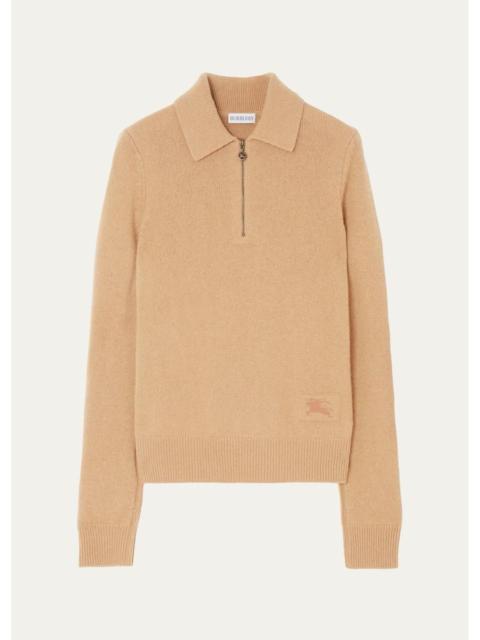 Burberry Cait Cashmere Quarter-Zip Sweater
