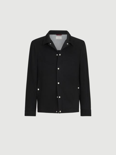 Brunello Cucinelli Lightweight cashmere flannel outerwear jacket