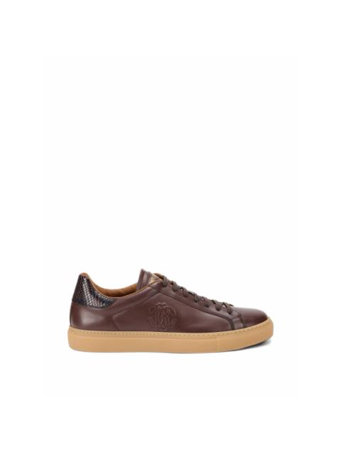 Roberto Cavalli snakeskin-effect sneakers