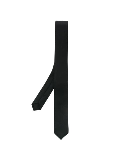 Jil Sander logo-charm wool tie