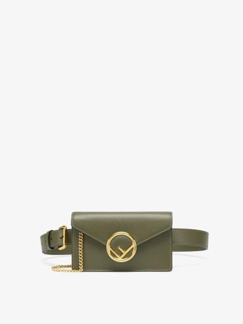 FENDI Green leather belt bag