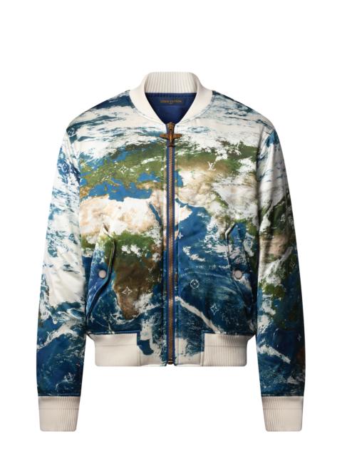 Louis Vuitton Printed Silk-Blend Bomber