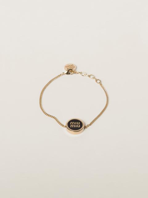 Miu Miu Enameled metal bracelet