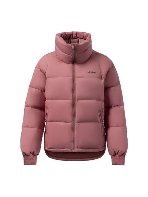 (WMNS) Li-Ning Training Waterproof Puffer Jacket 'Pink' AYMR154-7