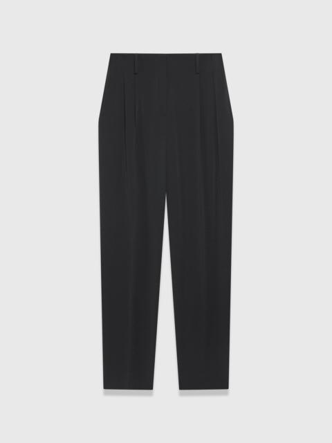 THE FOLD Clever Crepe Siena Slim Barrel-Leg Trousers