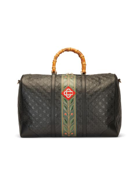 CASABLANCA Black Monogram Weekender Bag