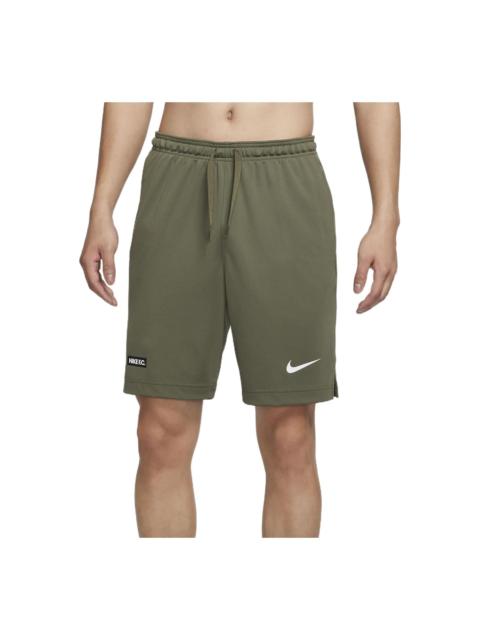 Nike Nike Quick Dry Material Logo Printing Shorts Olive Green DH9664-222