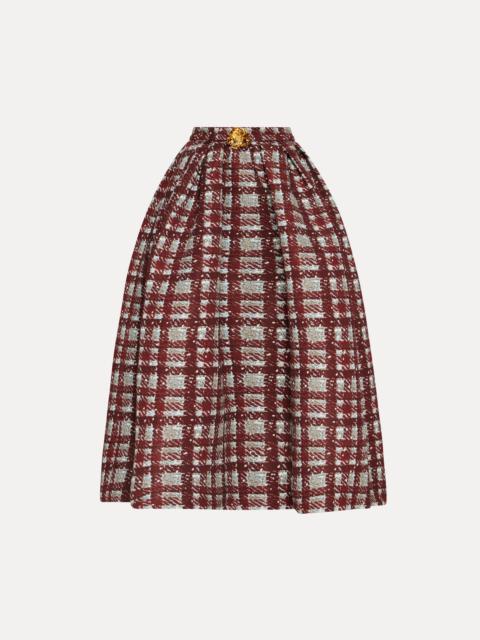【Oscar de la Renta】コットンブレンドミニスカート Oscar De La Renta poppy-print Cloqué Shorts | Pink | FARFETCH GE