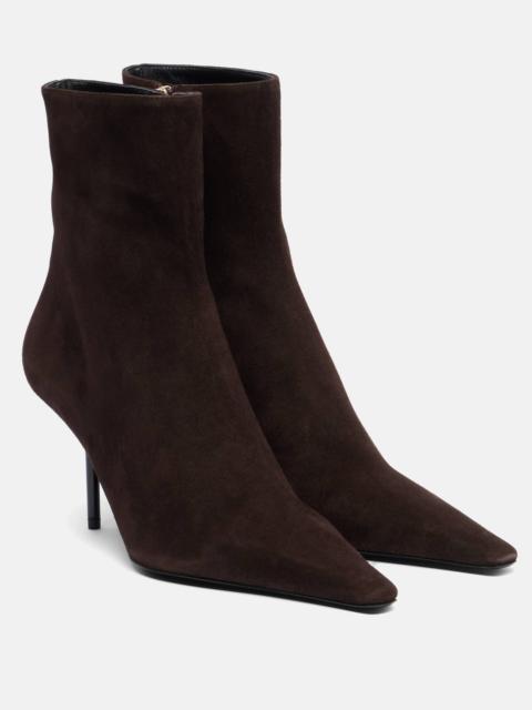 Victoria Beckham Pointy 75 suede ankle boots
