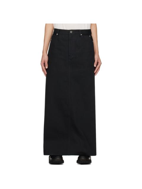 TAKAHIROMIYASHITA TheSoloist. Black Six-Pocket Denim Maxi Skirt