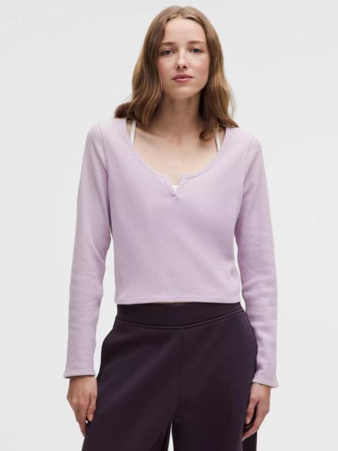 lululemon Cotton-Blend Henley Long-Sleeve Shirt