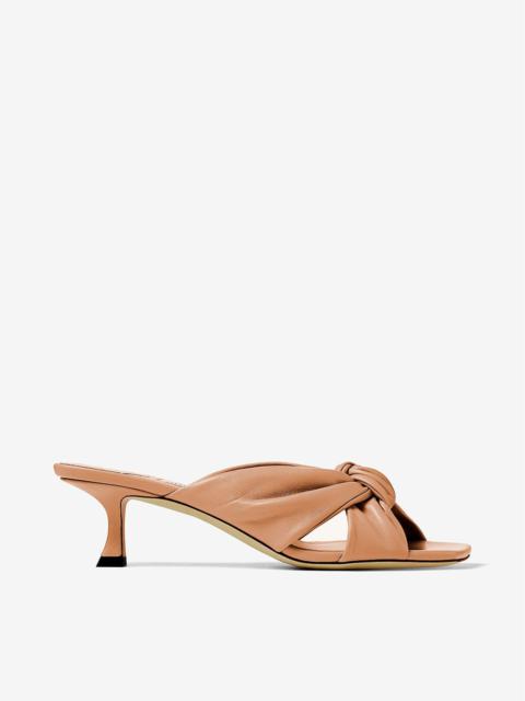 サンダル・ミュール MARNI CARAMEL NAPPA LEATHER MULES JIMMY CHOO Avenue 50 Caramel Nappa Leather Mules | REVERSIBLE