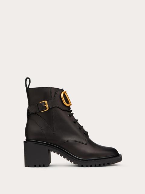 Valentino VLOGO SIGNATURE CALFSKIN COMBAT BOOT 70 MM