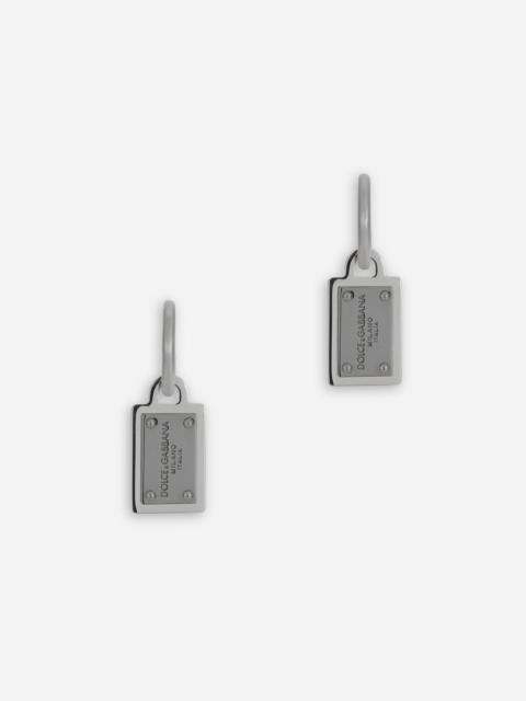 Dolce & Gabbana earrings with Dolce&Gabbana logo tag