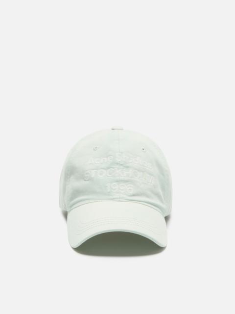 Acne Studios Washed logo baseball cap - Oyster grey